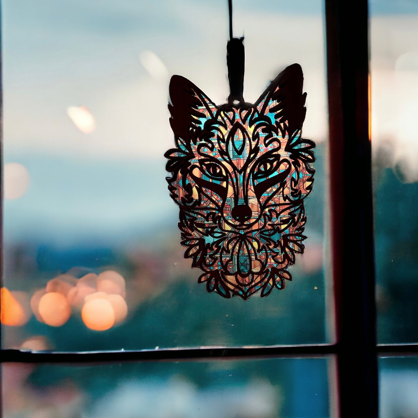 Wolf Suncatcher