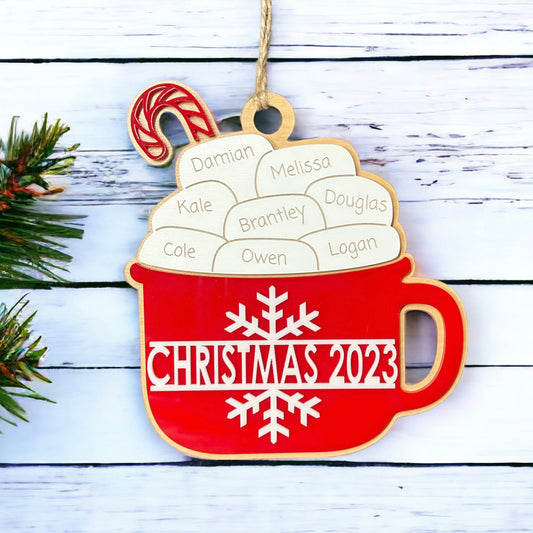 Personalized Marshmallow Mug Ornament