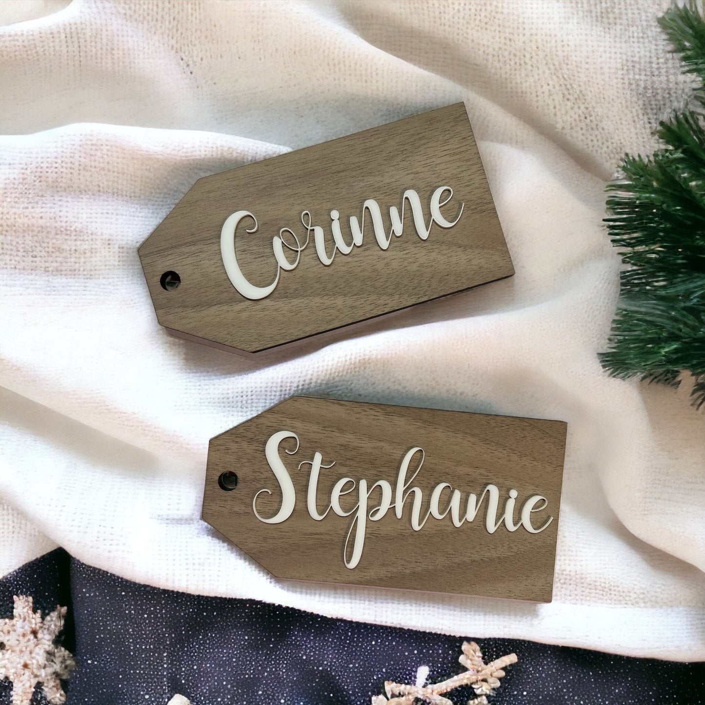 Wooden Name Tag